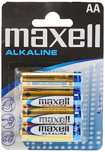Pilha Recarregável MAXELL LR06 / MN1500 (1.5V) Maxell - Baterias de uso geral - alcalino, aa, 1.5v, 4 unidades