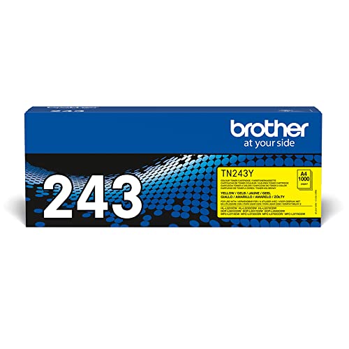Tóner BROTHER TN-243Y Amarelo (1.000 páginas) Brother - Cartuchos de toner e jato de tinta - laser, amarelo, 1000 páginas