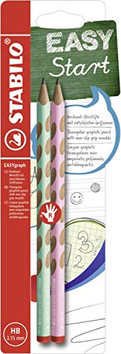 Lápis de Carvão STABILO EASYgraph (Multicor - 3 Unidades) Stabilo - Carvões de arte - multicor, 3 unidades, traço fino, ponta de borracha