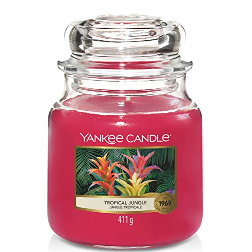 VPMKP - Vela de Cera YANKEE CANDLE Medium Tropical Jungle YANKEE CANDLE - Velas - 