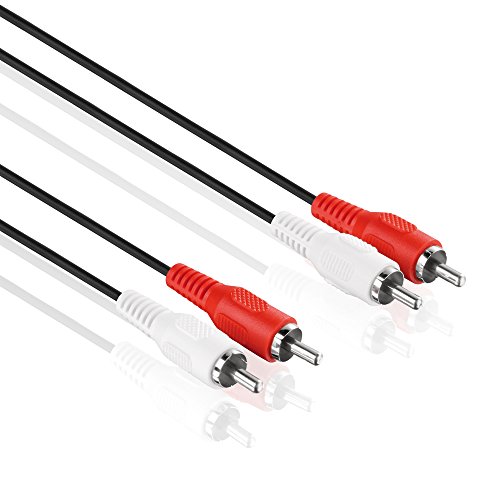 Cabo de Áudio PURELINK (RCA - 10 m - Preto) HD Supply - Cabos de áudio e vídeo - 10m, RCA, preto