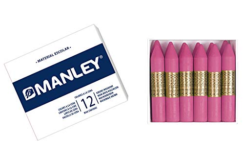 Conjunto de 12 Unidades de Pintura por Espátula Manley 60 mm Lilás Manley - Lápis de cera - conjunto, 12 unidades, pintura, espátula, manley, 60 mm