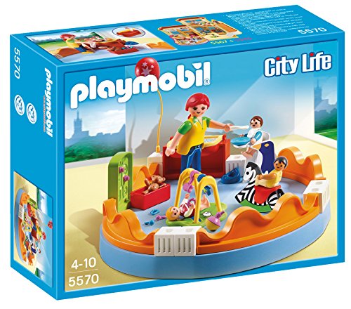 Playmobil Creche (Idade mínima recomendada: 4 anos) PLAYMOBIL - Conjuntos de brinquedos - creche, bebés, carrinho, 4 anos