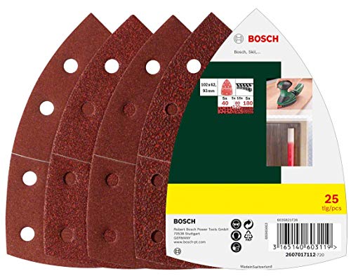 Conjunto de Acessórios p/ Lixadora BOSCH 2 608 605 011 Bosch - Acessórios para ferramentas - discos abrasivos, grão 40, grão 80, grão 120