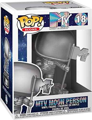 Figura FUNKO POP! Music Icons: Mtv Music Television- Mtv Moon Person MTV - Brinquedos - funko pop, mtv moon person, music icons, vinil, caixa transparente