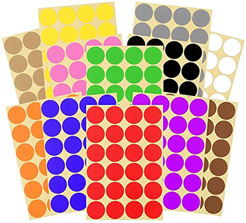 Etiqueta Autocolante APLI Gomets Coloridos (16 folhas) Ziranee - Etiquetas e tags - etiquetas adesivas, gomets coloridos, organizar materiais, fácil aplicação