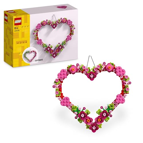 LEGO Creator: Heart Decoration - 40638 (Idade mínima: 9) LEGO - Brinquedos - coração decorativo, 254 peças, 9 anos, personalizável
