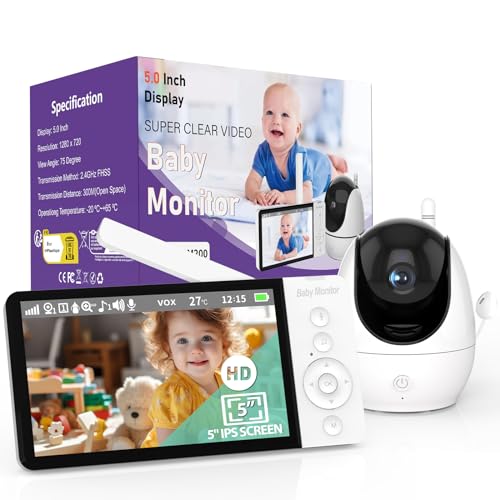 Câmara de Vigilância para Bebé OBVHNUA com Zoom OBVHNUA - Câmeras de vigilância - zoom, infravermelho, temperatura, choro