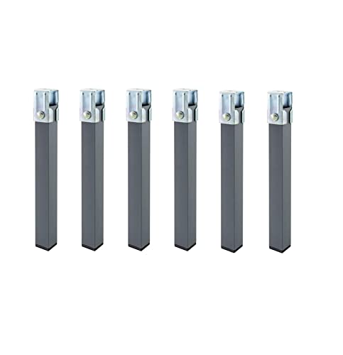 Somnía Descanso Conjunto de 6 Pernas Quadradas com Abraçadeiras Somnia Descanso - Cabeceiras e peseiras - 6 pernas, quadradas, abraçadeiras metálicas, 30 cm altura
