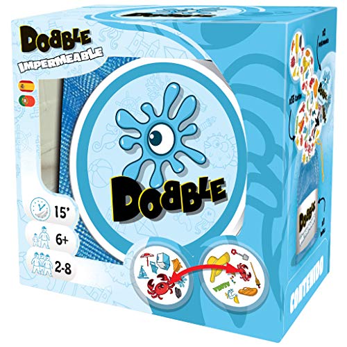 Jogo de tabuleiro ASMODEE Dobble Waterproof (8 anos) Asmodee - Jogos de cartas - observação, memória, 8 anos, cartas
