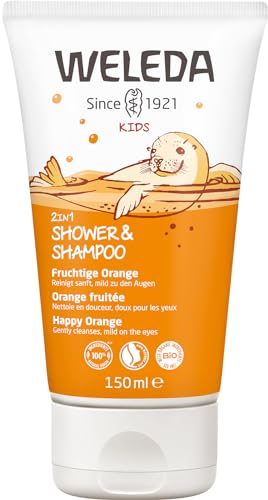 Champô WELEDA 2 em 1 Shower & Shampoo Orange Fruit (150 ml) Weleda - Banho e corpo - champô, 2 em 1, shower, shampoo, orange fruit