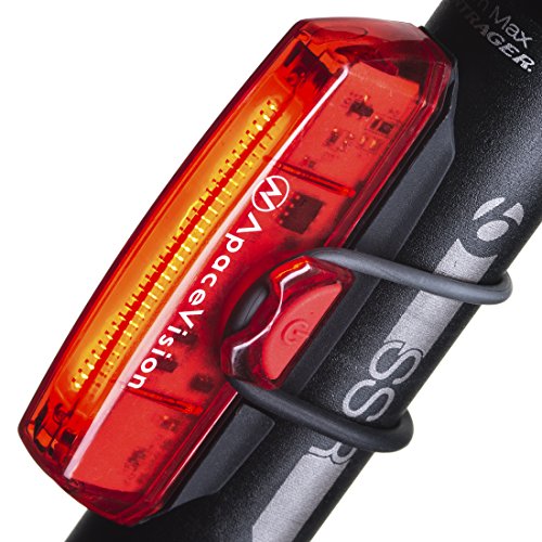 Luz Traseira Apace Vision Usb 1.2W Led Vermelho Apace Vision - Luzes de segurança e refletores esportivos - usb, 1.2W, led vermelho