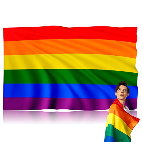 Bandeira de Arco-Íris LGT 2.5x4m (Laranja) Raxint - Sinalização - 2.5x4m, laranja