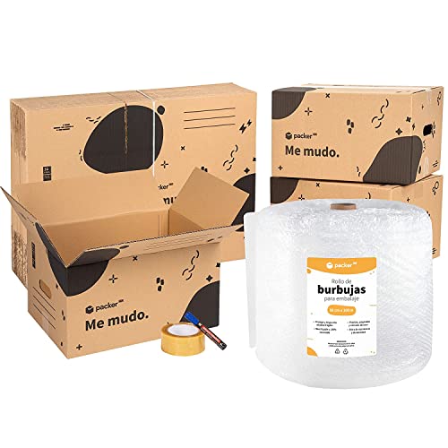 Conjunto de 6 Caixas de Arrumação PACKER PRO Packer PRO - Fita adesiva de ferragens - 6 caixas, cartão, design moderno, a4, A5