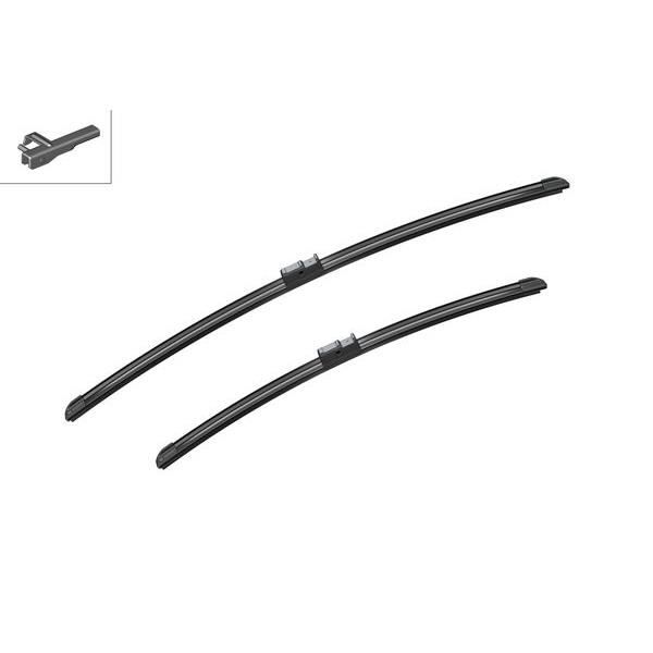 Conjunto de 2 Escovas Limpa-Para-Brisas Bosch A953S Bosch - Peças e acessórios para janelas de veículos automotores - preto, plástico, fácil de usar, limpeza para pára-brisa