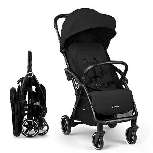 Carrinho de Bebé Individual KIKKABOO Celia Preto kikka boo - Móveis para bebês e crianças pequenas - rodas duplas, plegamento automático, design moderno