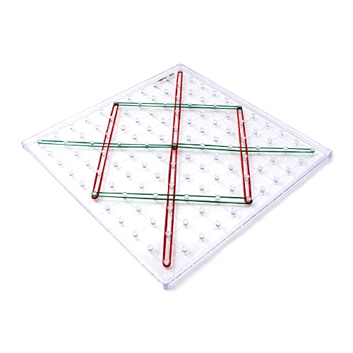 Jogo Educativo LEARNING RESOURCES Geoplano Transparente Learning Resources - Brinquedos - educativo, matemático, geométrico, 11x11