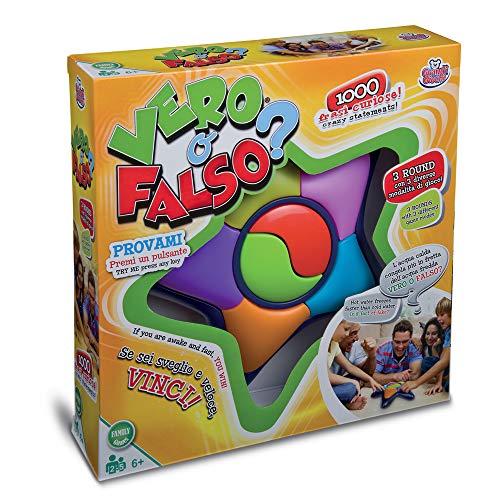 Jogo de cartas GRANDI GIOCHI Vero o Falso (6 anos) Grandi Giochi - Jogos de tabuleiro - familiar, anedotas, desafio, 6 anos