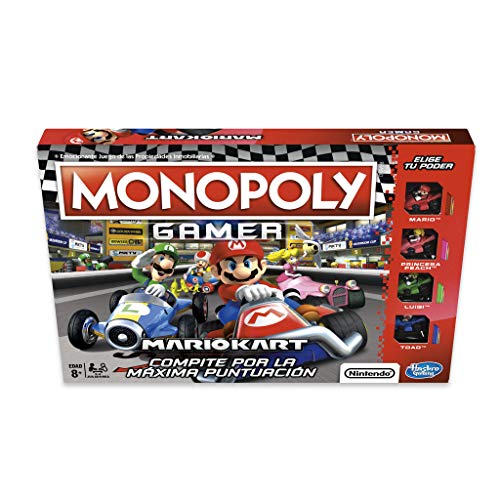 Juego De Mesa MONOPOLY Mario Kart (Idioma Español) Hasbro - Jogos - jogo de mesa, MONOPOLY, mario kart