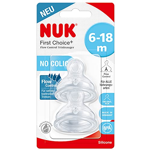Conjunto de Tetinas NUK First Choice + Flow Control MAPA - Bicos de mamadeira - tetinas, nuk, first choice, Flow Control