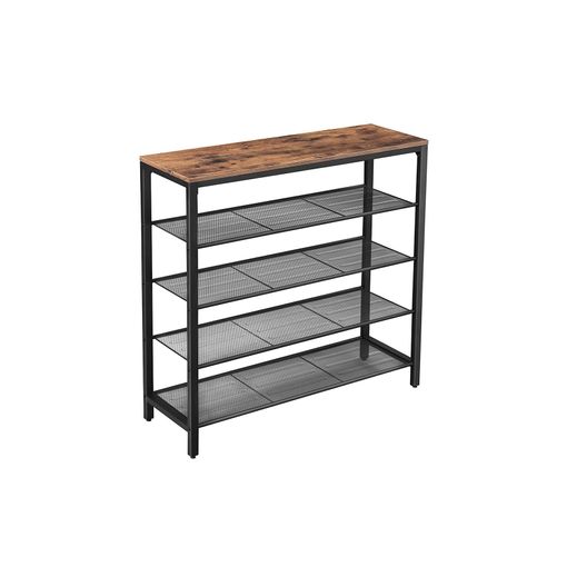 Sapateira VASAGLE Lbs15Bx Castanho (36 x 18 x 45 cm) VASAGLE - Organizadores e sapateiras - castanho, 36 x 18 x 45 cm