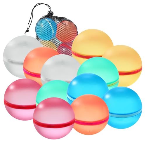 Brinquedo de Água DISFRAZZES 12 Globos de Agua Reutilizáveis HAOYULUO - Brinquedos - globos, água, reutilizáveis