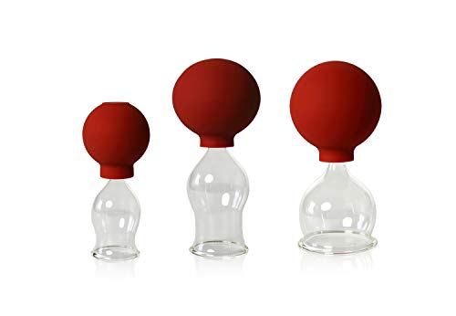 Conjunto de 3 Ventosas de Cristal LAUSCHA Lauschaer Glas - Cuidados de saúde - conjunto, 3 ventosas, cristal, lauscha