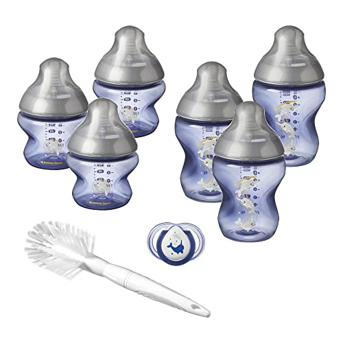 Biberão TOMMEE TIPPEE Close to Nature 0-6M (8.5 fl oz) Tommee Tippee - Biberões - 8,5 fl oz, 0-6m, forma natural, tampa borracha