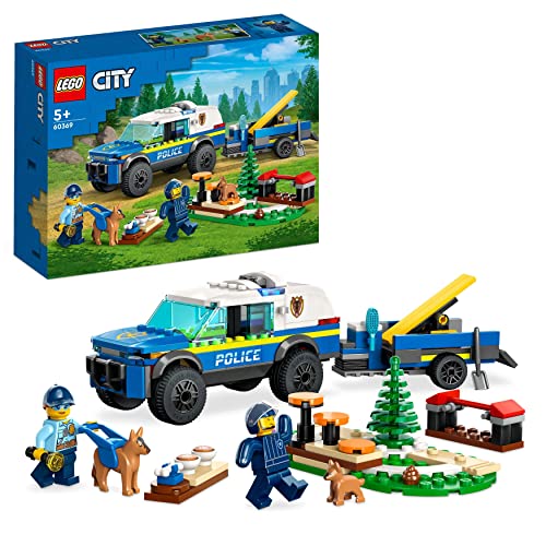 LEGO City: Treino de Cão Polícia (Idade Mínima Recomendada: 5 anos) LEGO - Brinquedos - lego city, treino de cão polícia, idade mínima recomendada 5 anos, figura agente da polícia, figura cachorrinho