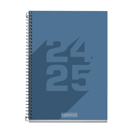 Agenda Escolar Miquelrius Basic | Azul - 2024-2025 (Recondicionado Sinais de Uso) MIQUELRIUS - Calendários, organizadores e planejadores - semanal, 2024-2025, capa rígida