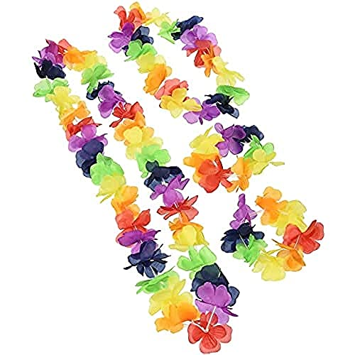 Conjunto de Guirlandas HAWAIIAN Hawaiian Indefinido - Brinquedos - 3 guirlandas, 12 luzes LED branco, fácil instalação, regulável altura