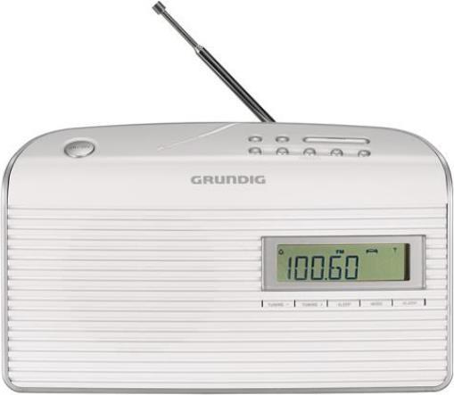Rádio GRUNDIG Music 61 (Branco - Digital - FM - Pilhas) Grundig - Áudio - digital, fm, 10 memórias, alarme, lcd