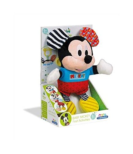 Peluche CLEMENTONI Mickey Mouse First Games CLEMENTONI - Animais de pelúcia - peluche, CLEMENTONI, mickey mouse, first games, barriga, pernas elásticas