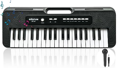Teclado de Piano Infantil com Microfone 37 Teclas Noaideoi - Brinquedos - 37 teclas, microfone, infantil, piano