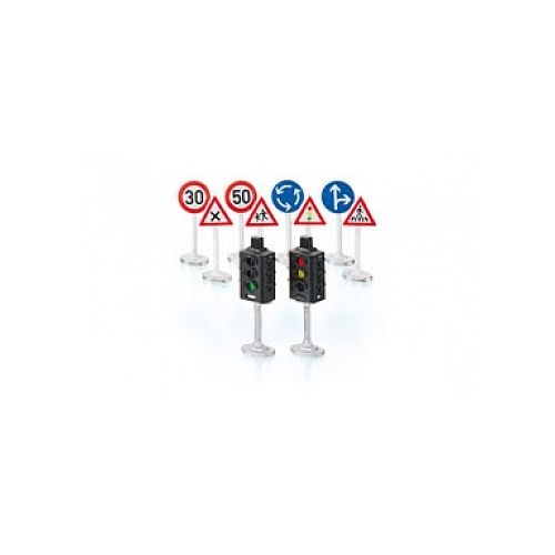 Conjunto de acessórios SIKU Sikuworld sinais de trânsito (3 anos) SIKU - Sinais de trânsito - luzes de trânsito, placas de sinalização, SIKUWorld, acessórios