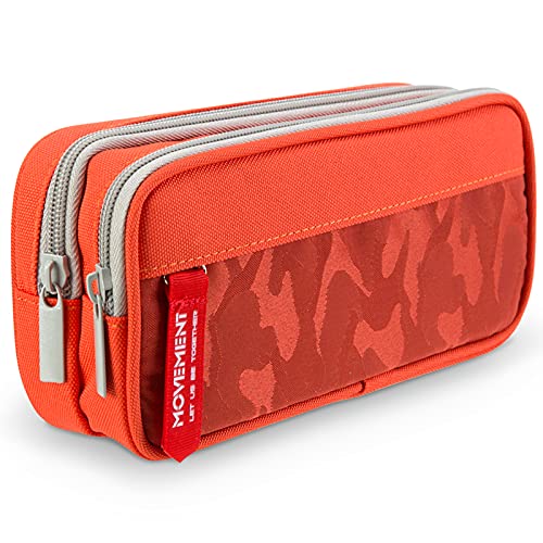 Mochila MAOMAOYU 3 Bolsos (Laranja - Poliéster) Maomaoyu - Estojos para canetas e lápis - mochila, maomaoyu, 3 bolsos, laranja, poliéster