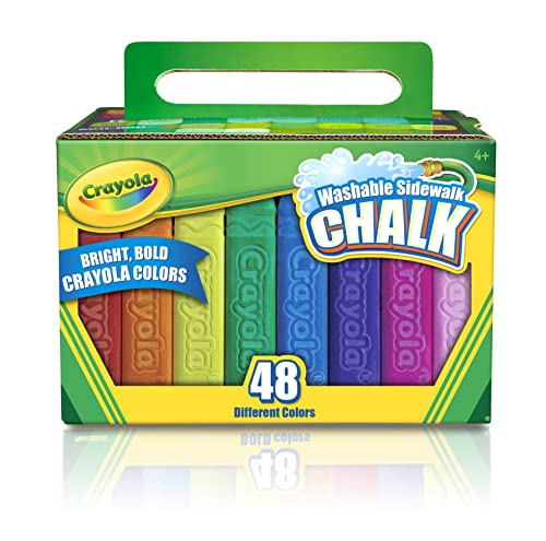 Crayola 51-2048 48 Maxi Marcadores de Chão Laváveis CRAYOLA - Instrumentos de escrita e desenho - laváveis, 18 mm x 5,6 cm, tinta à base de água, resistente à água
