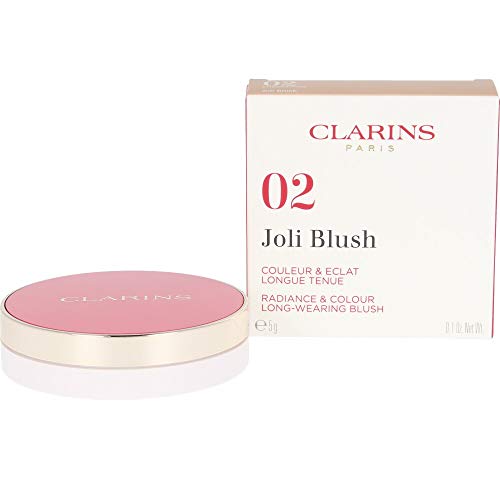 Blush CLARINS Joli Blush 02, Cheeky Pink (5g) Clarins - Maquiagem facial - rosa, laranja, 5g