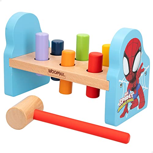 Brinquedo de Construção WOOMAX Spidey and his Surprising Friends WOOMAX - Jogos - construção, spidey, amigos surpreendentes, madeira, sustentável