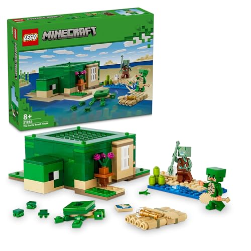 LEGO Minecraft - Casa Turtle Beach (Idade Mínima Recomendada: 8 anos) LEGO - Brinquedos - lego, minecraft, casa turtle beach, 8 anos