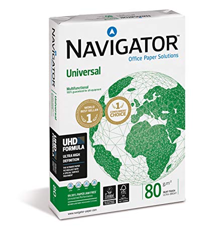 Papel para impressão NAVIGATOR Universal A4 80 gr 500 folhas NAVIGATOR - Papel de impressora e copiadora - a4, 80 g, 500 folhas, sedoso