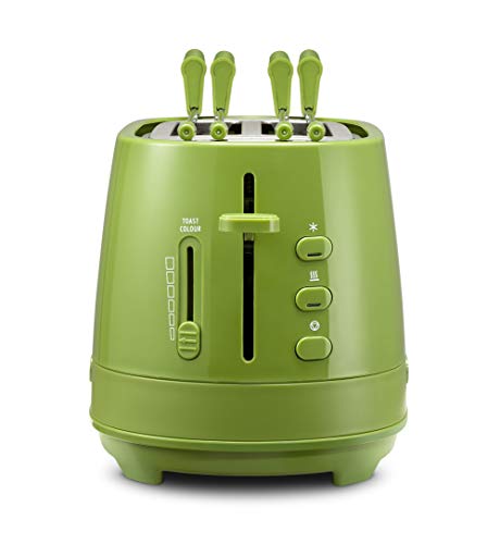Torradeira DELONGHI Ctlap2203 (550 W - 2 fatias) De'Longhi - Torradeiras - 550 W, 2 fatias, plástico, preto-verde