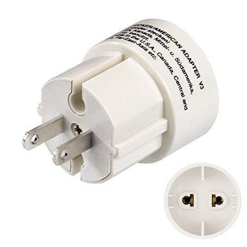 Adaptador de Viagem HAMA American Plug (USA - Branco) Hama - Conversores e adaptadores de viagem - adaptador, viagem, hama, american plug, usa, branco