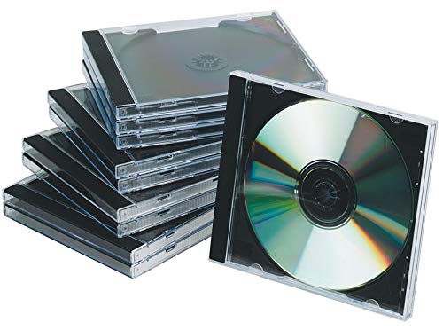 Caixa de Discos CONNECT CD Jewel Cases 10 pieces Connect - Estojos e organizadores de cd/dvd - design moderno, elegante, capacidade 10 discos