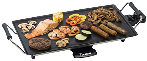 Grelhador de Mesa BESTRON 2000W (Preto - 28.5x21cm) Bestron - Torradeiras e grelhadores - 2000w, anti-deslizante, bandeja drenagem, segurança