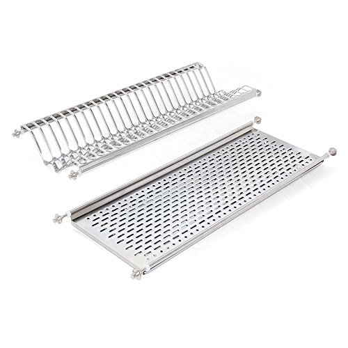 Suporte para Talheres, Pratos e Copos EMUCA 70 cm Emuca - Cozinha & sala de jantar - aço inoxidável, preto, 70 cm, 7,5 kg