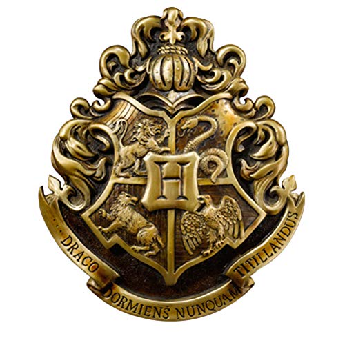 Figura de Ação HARRY POTTER Hogwarts Crest Noble Collection - Casa e jardim - Harry Potter, hogwarts crest, escudo autêntico