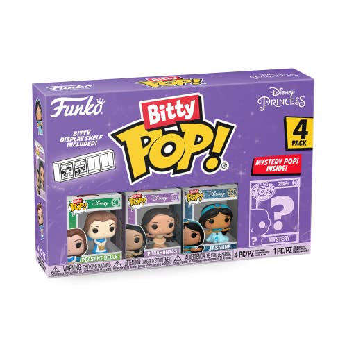 Figura FUNKO Bitty Pop! Disney Princesses: Belle (4 Peças) Funko - Brinquedos - vinil, 2 cm, belle, disney princesses