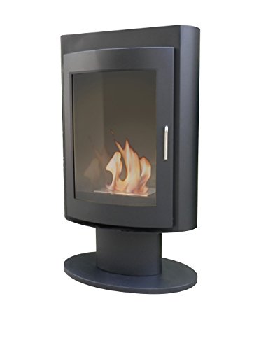 Lareira a Lenha PURLINE Purline (3000 W) PURLINE - Lareiras - estufa elétrica, preto, aço inoxidável, 3000 W