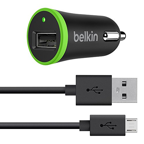 Belkin Car Charger With Micro Usb Cable 2.4A Belkin - Carregadores de bateria de uso geral - car charger, micro-usb, 2.4a